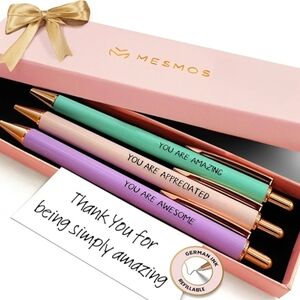 Appreciation Thank You Fancy Cute Pen Set 3 Pcs